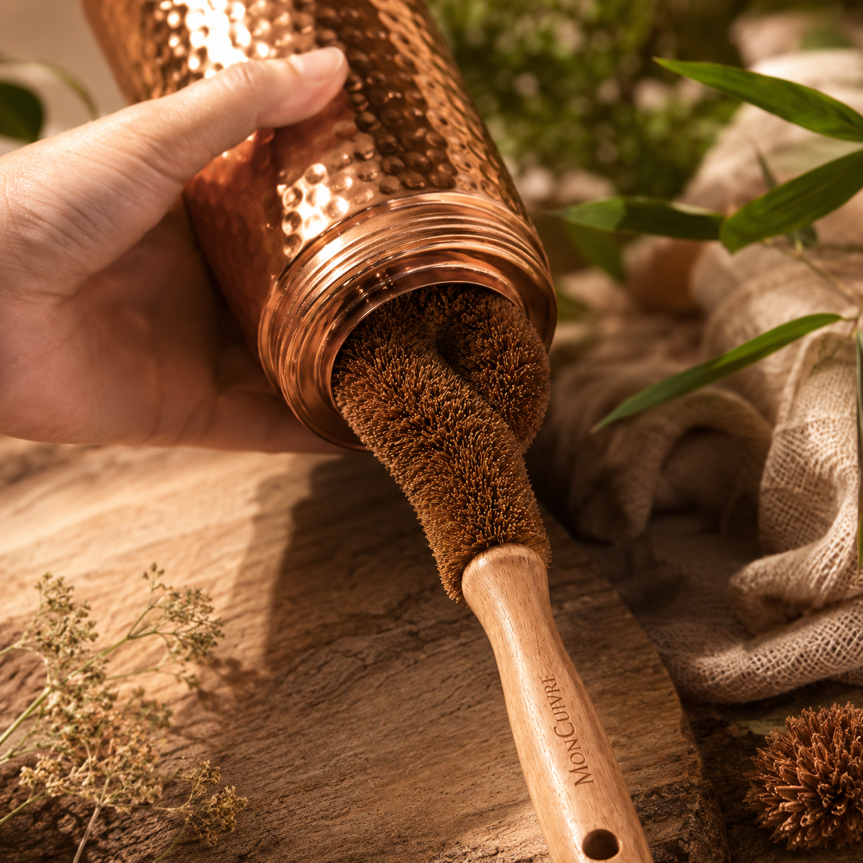 Brosse à Gourde Naturelle MonCuivre