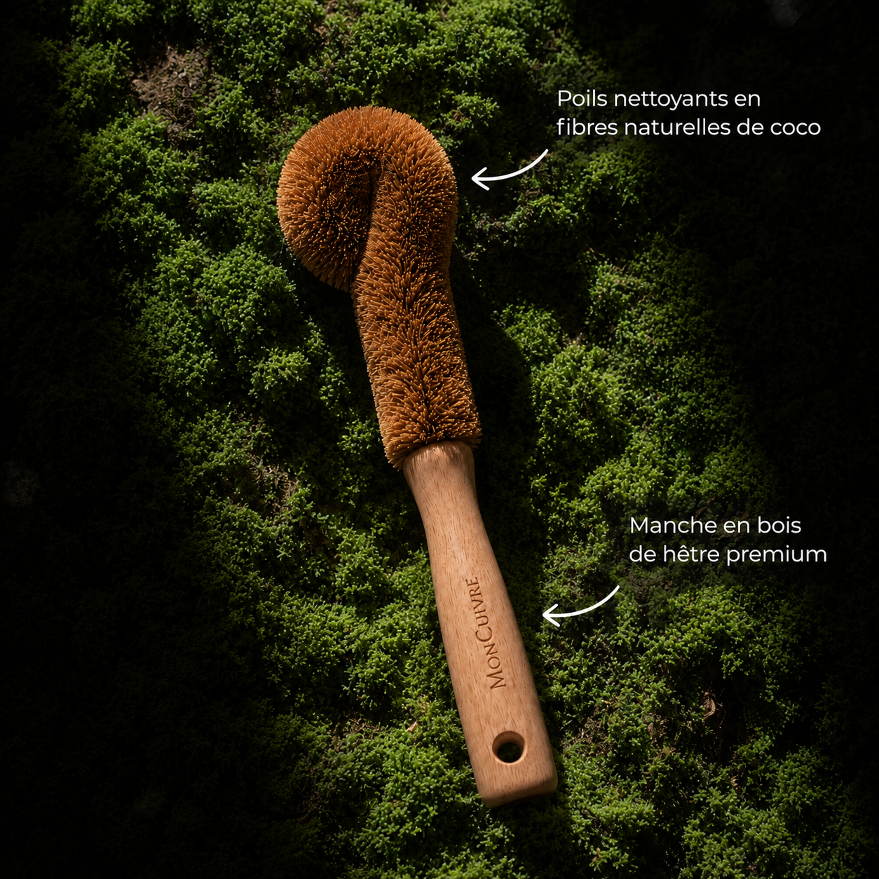 Brosse à Gourde Naturelle MonCuivre